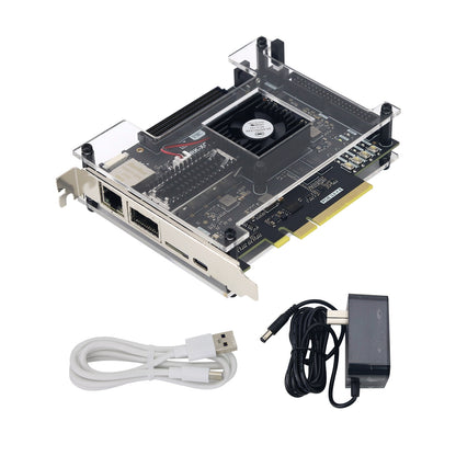 HamGeek KU5P Development Board FPGA Development Board XCKU5P FMC HPC QSFP28 100G Optical Port PCIE3.0