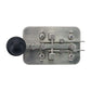 HamGeek BG1GJP V2.0 CW Key Stainless Steel Telegraph CW Morse Key with 3.5mm Interface Manual &amp; Automatic Modes