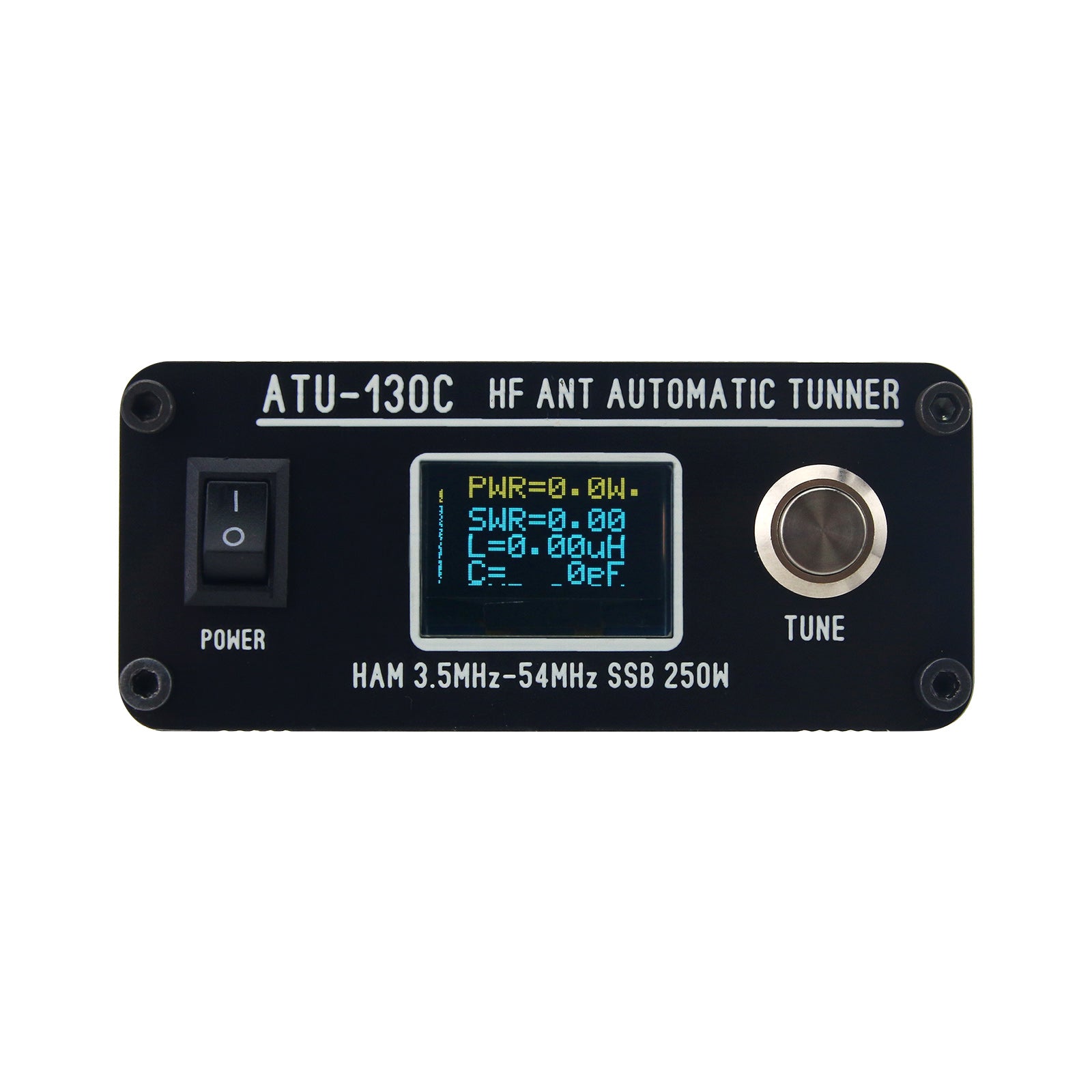HamGeek ATU-130C 250W 3.5MHz-54MHz HF Automatic Antenna Tuner Supports