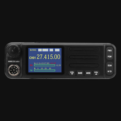 HamGeek 6699-CB Radio 1-30MHz/21-30MHz Mobile Radio Supporting FM/AM/CW/SSB Modes with Microphone