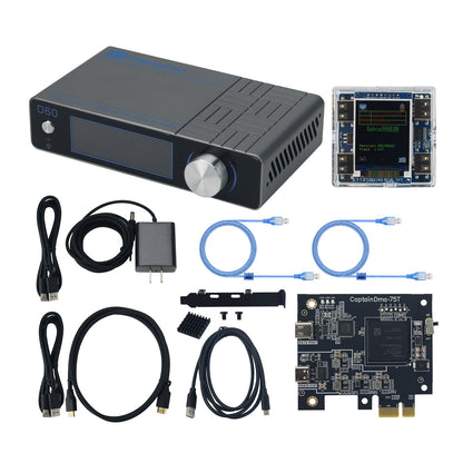 HamGeek CapDMA Video Overlay Box 4K Adaptive Fuser HDMI-compatible DMA Video Processor Supports for 1K480/2K240
