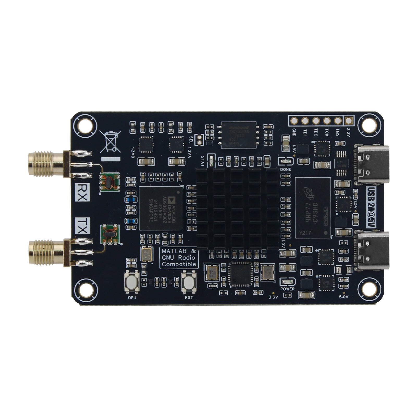 HamGeek 70MHz-6GHz Zynq7010+AD9363 SDR Development Board with Shell an