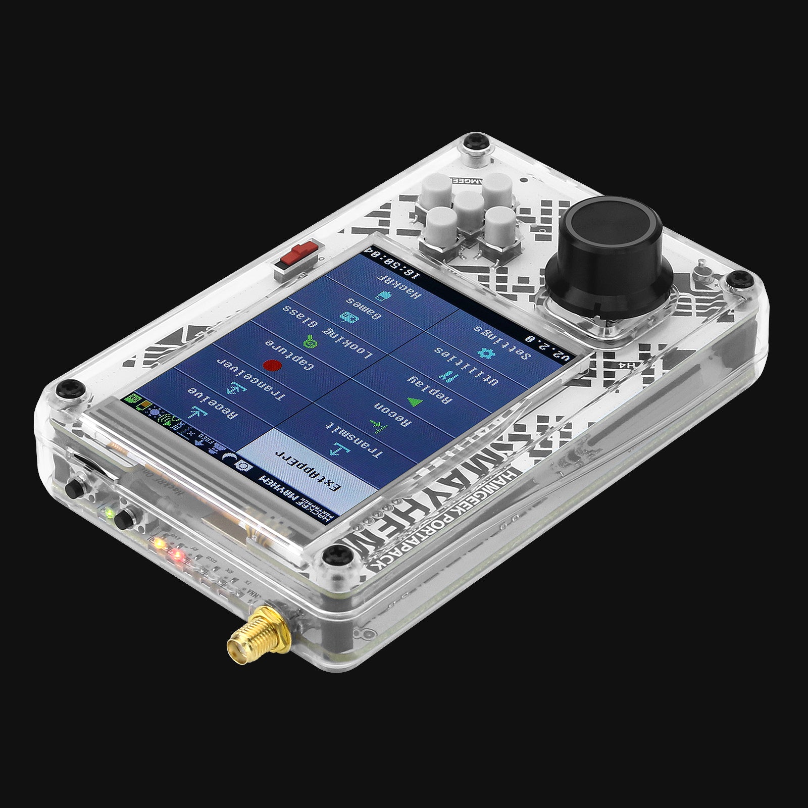 HAMGEEK HackRF One Software Defined Radio MAX2839 R9C + Portapack H4 V